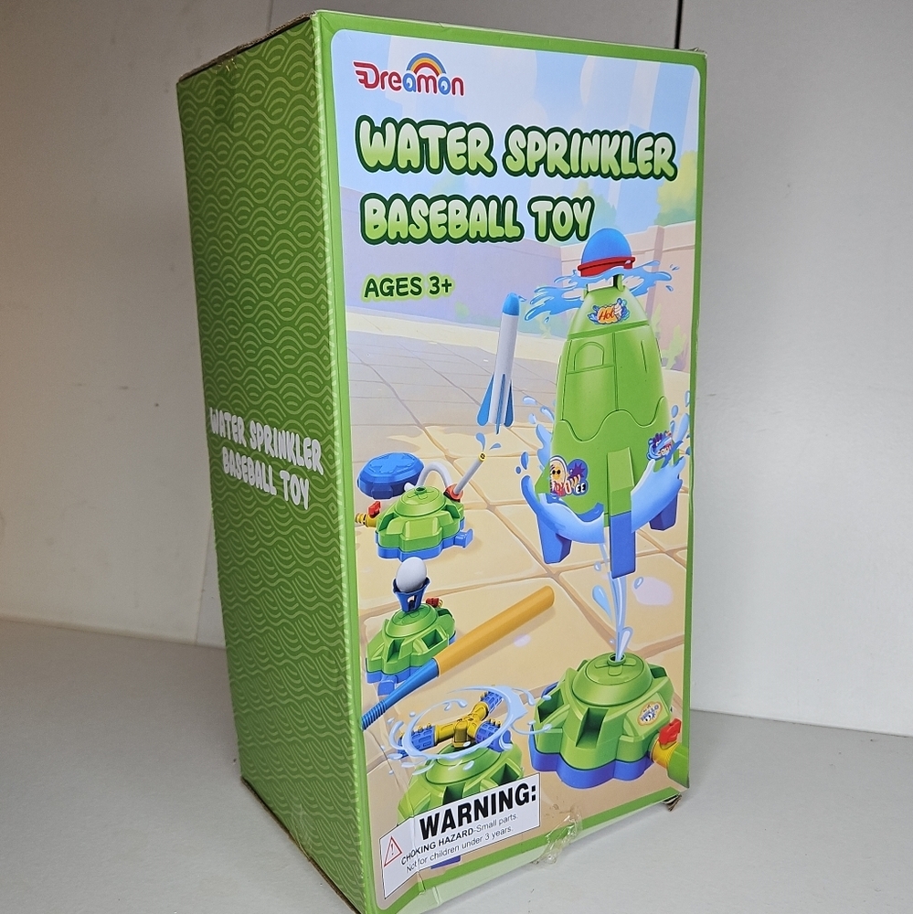Green Water Sprinkler Baseball Toy 4 In 1